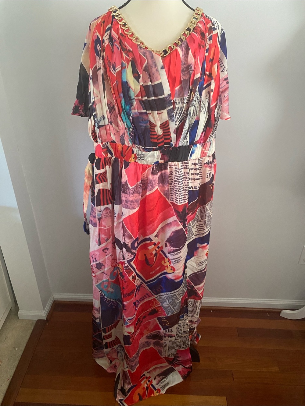 Fashion Nova NWT vogue moment printed maxi dress 3XL - Picture 2 of 10